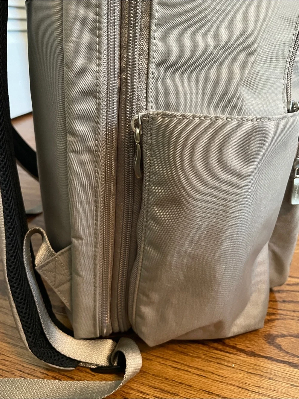 Baggallini Coastal Flip Lock Backpack in Moonrock
